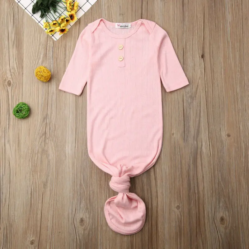 

Newborn Infant Baby Girl Cotton Swaddle Wrap Blanket Long Sleeve Sleeping Bag Size 0-6M