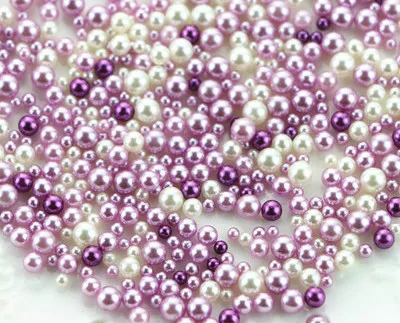 purple 9 г/упак. 2,5-5 мм Смешанные градиентные жемчужины без отверстий, аксессуары из смолы, ювелирные изделия, бусины русалки - Цвет: purple