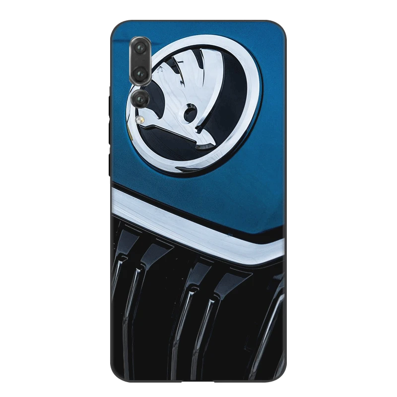 B10 Desxz Silicone Phone Case For Huawei Y5 Y6 Y7 Y9 Prime Mate 10 Nova 2i 2 3 3i 4 Pro Lite Bag Cover Skoda Car Logo Bag - Цвет: B10