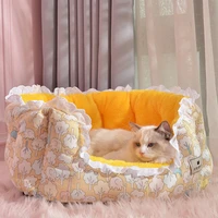 cats nest warm in winter closed removable four seasons general house villa bed house dogs nest pet cat general supplies