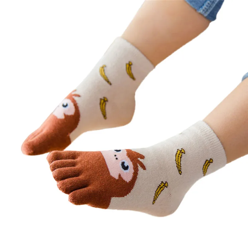 Warm Winter Baby Socks Cartoon Soft Five Fingers Newborn Girls Infant Boy Shoe Cotton Children Set | Детская одежда и обувь