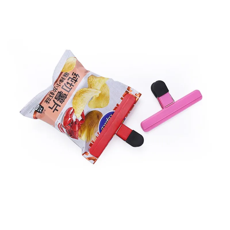 

5pcs Sealing Clip Snack Food Clip Sealed Bag Sealing Bag Clip Plastic Bag Clip Kitchen Gadgets Items