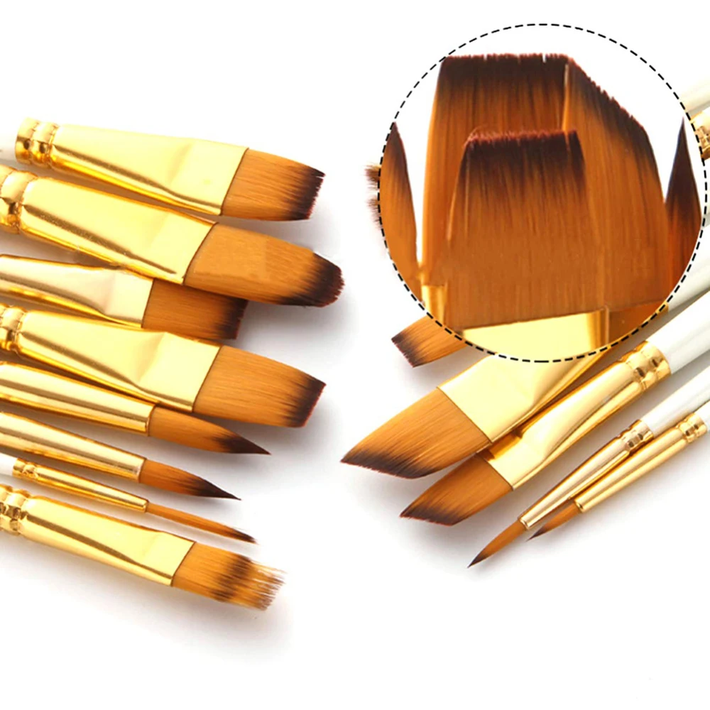 Набор нейлоновых кистей для рисования акварелью 15 шт.|Кисти рисования| |