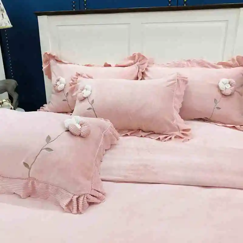 Розовый серый фиолетовый зимний мягкий бархатный флис короткий плюш ручная