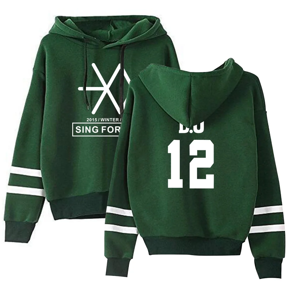 Kpop EXO милый женские худи Harajuku Повседневный Спортивный костюм Свободная Толстовка с капюшоном корейский стиль свободная толстовка с капюшоном женские флисовые толстовки