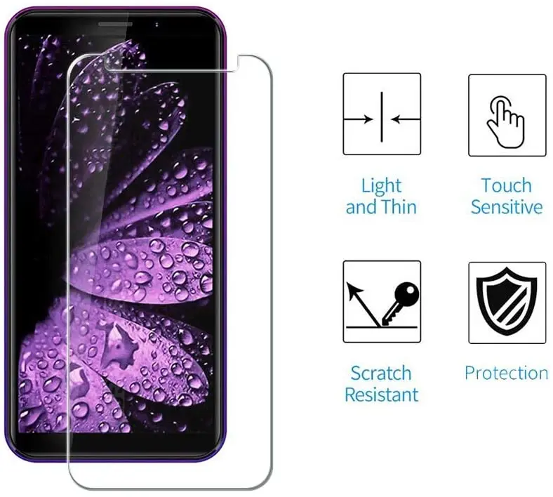 Закаленное стекло для Leagoo Z10 5 "2.5D защитная пленка взрывозащищенное прозрачное