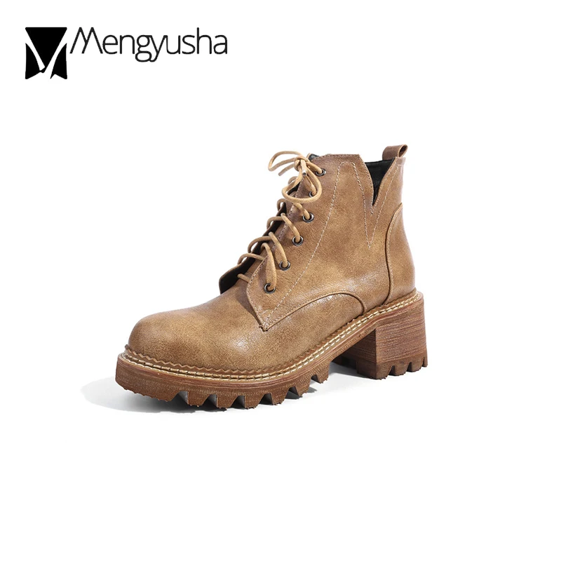 Ботинки martin на платформе в европейском стиле с вырезами ретро женские ботинки