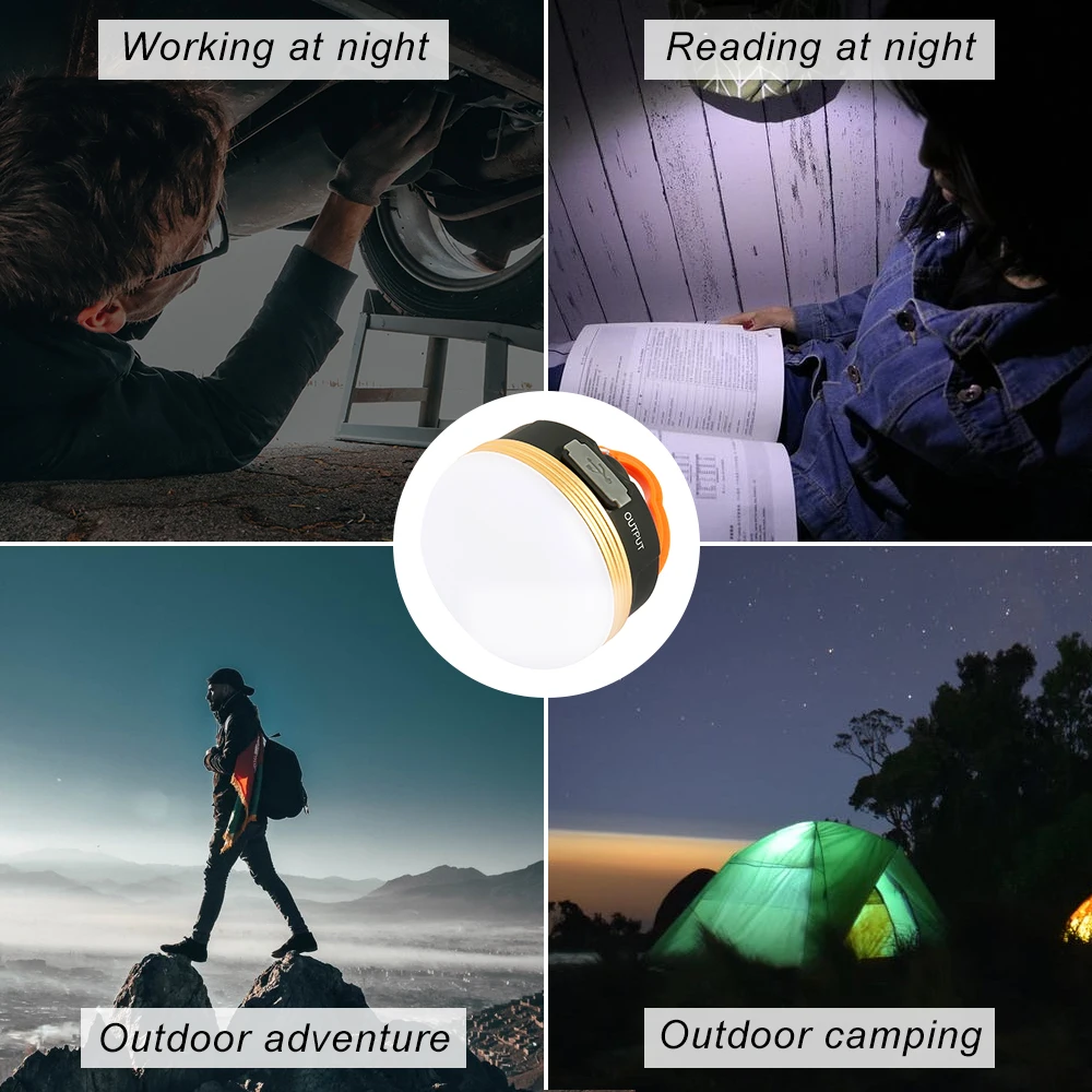 Супер Яркий Мини Портативный кемпинговый фонарь 3W светодиодный для кемпинга USB