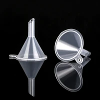100pcs mini plastic funnel small mouth liquid oil funnels laboratory supplies tools school experimental supplies