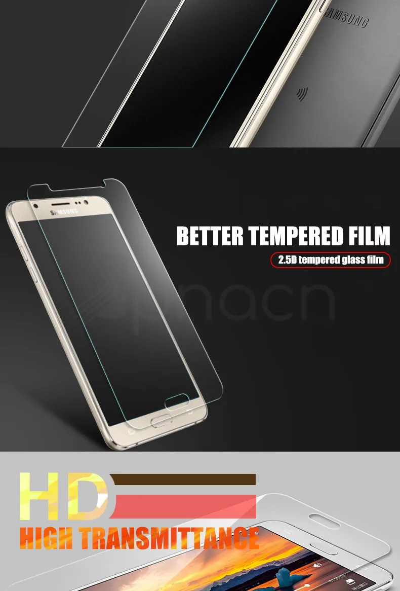 Закаленное Стекло на для Samsung Galaxy J3 J5 J7 A3 A5 A7 A6 A8 плюс A9 Экран защитная плёнка для НУА Вэй