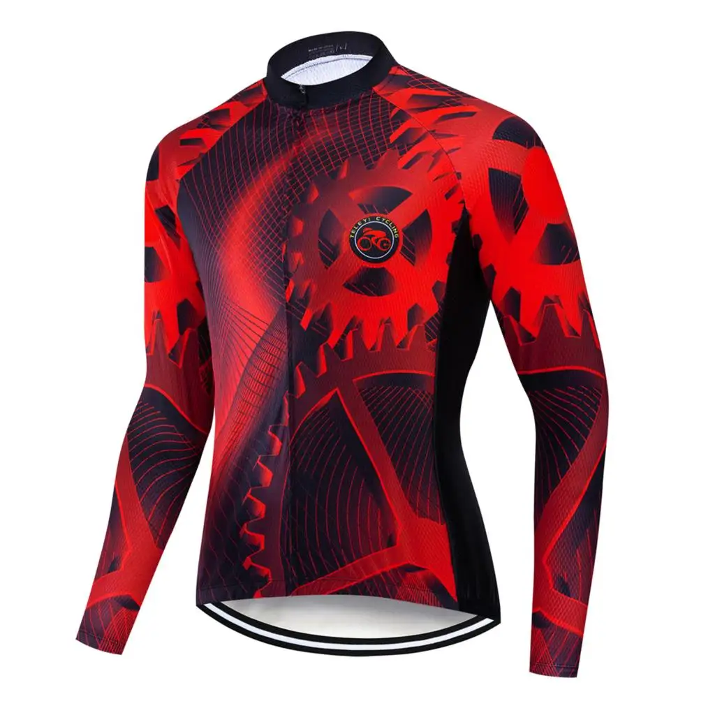 Новинка 2019 мужские футболки Maillots Ciclismo с длинным рукавом для велоспорта на