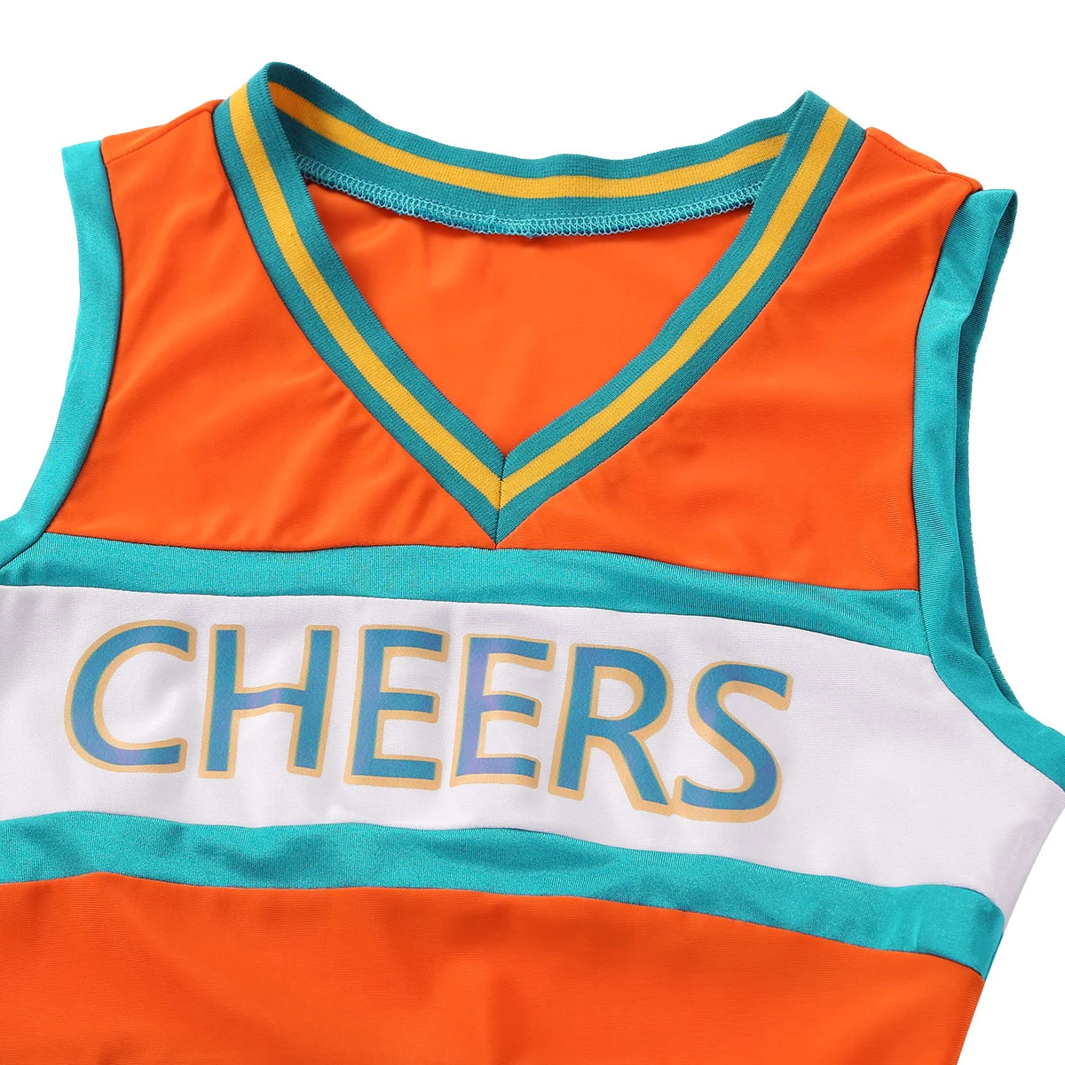 Женская Блестящая униформа для чарлидинга сексуальный костюм косплея старшая