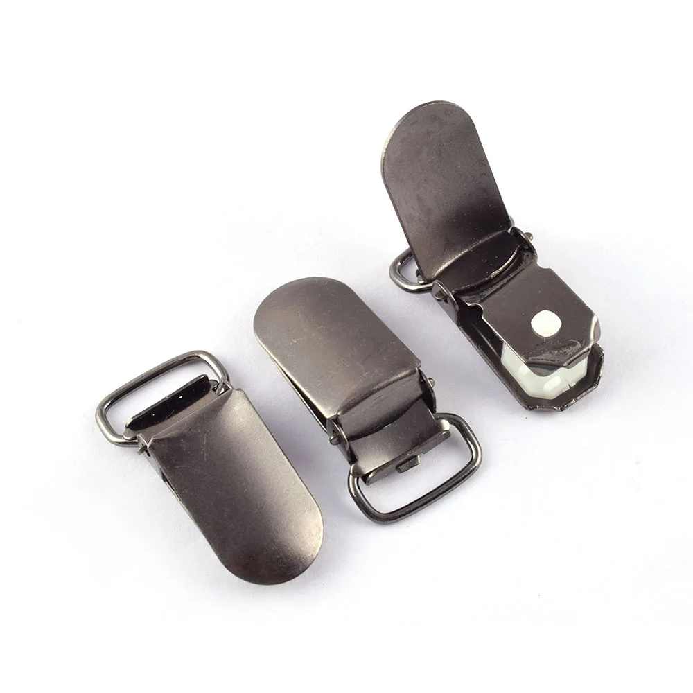 

Black U Shape Pacifier Clip Metal Genmetal Ribbon Clip Baby Clip Suspenders Clip Kam Clips Suspender Fastener for Dummy Bib