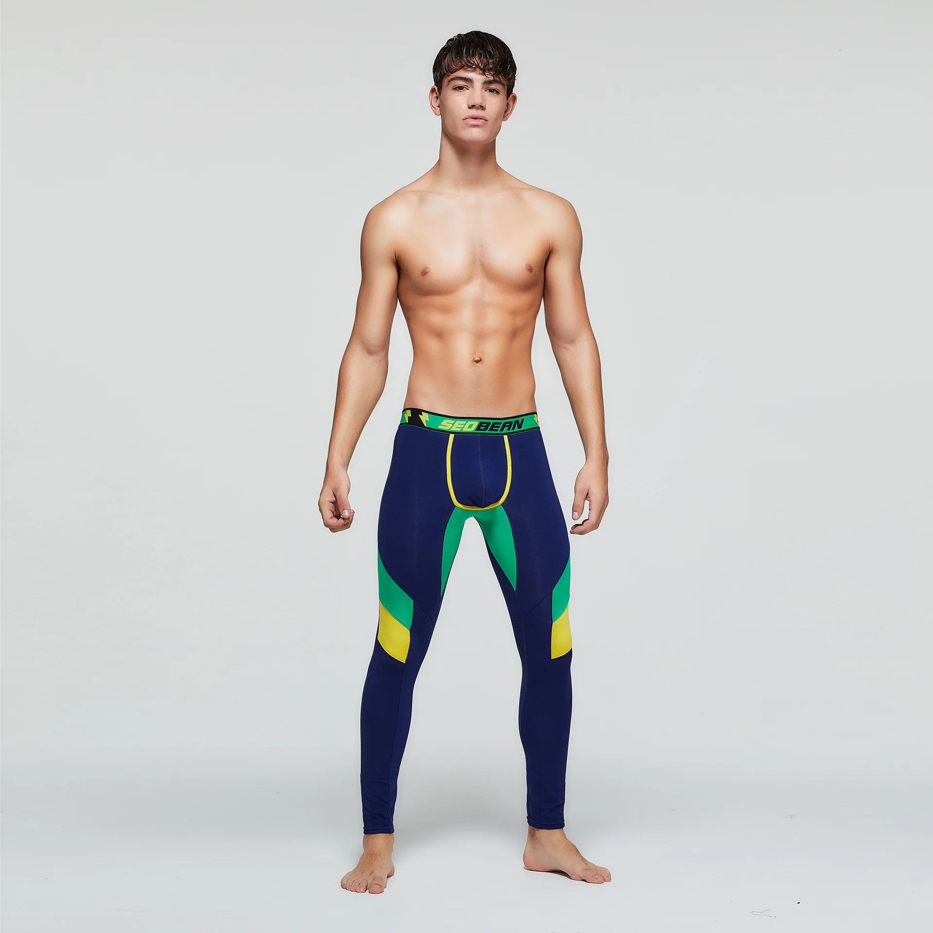 Мужское термобелье контрастных цветов 2019 мужские термобрюки хлопковые