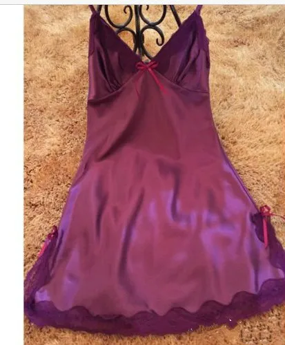 Большие размеры, S-XXL, одноцветная ночная рубашка с длинным рукавом, кружевная Пижама, летнее прозрачное белье, без рукавов, ночная рубашка на бретельках