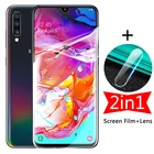 Гидрогелевая пленка 2 в 1 для Samsung Galaxy A10S, A20S, A30S, A50S, A70S, A01, A11, A21, A31, A41, Защитная пленка для экрана с объективом камеры