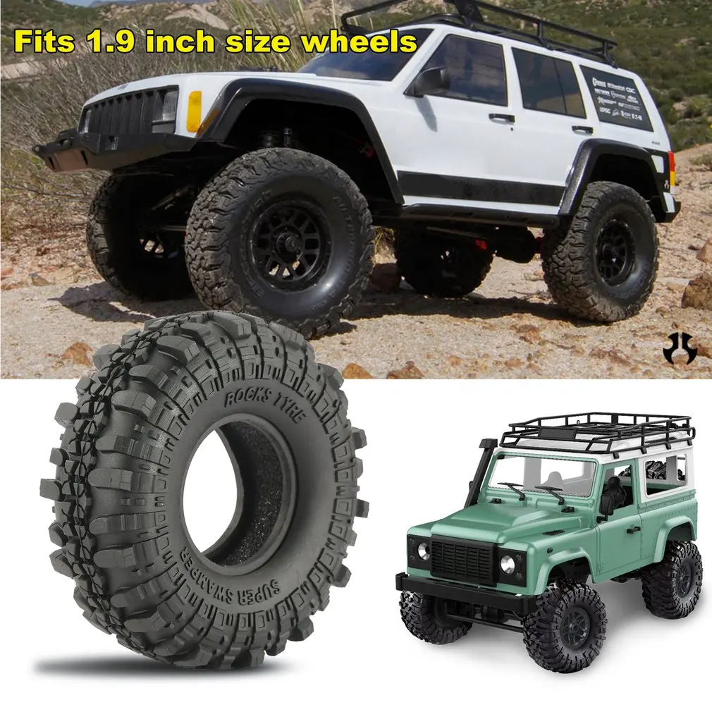 4 шт. AUSTAR AX-4020 1,9 дюйма 110 мм 1/10 Рок Гусеничный шины для D90 SCX10 осевой RC4WD TF2 RC автомобиль