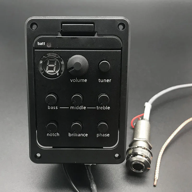 4 акустической гитары эквалайзер предусилитель эквалайзера с Endpin тюнер Undersaddle
