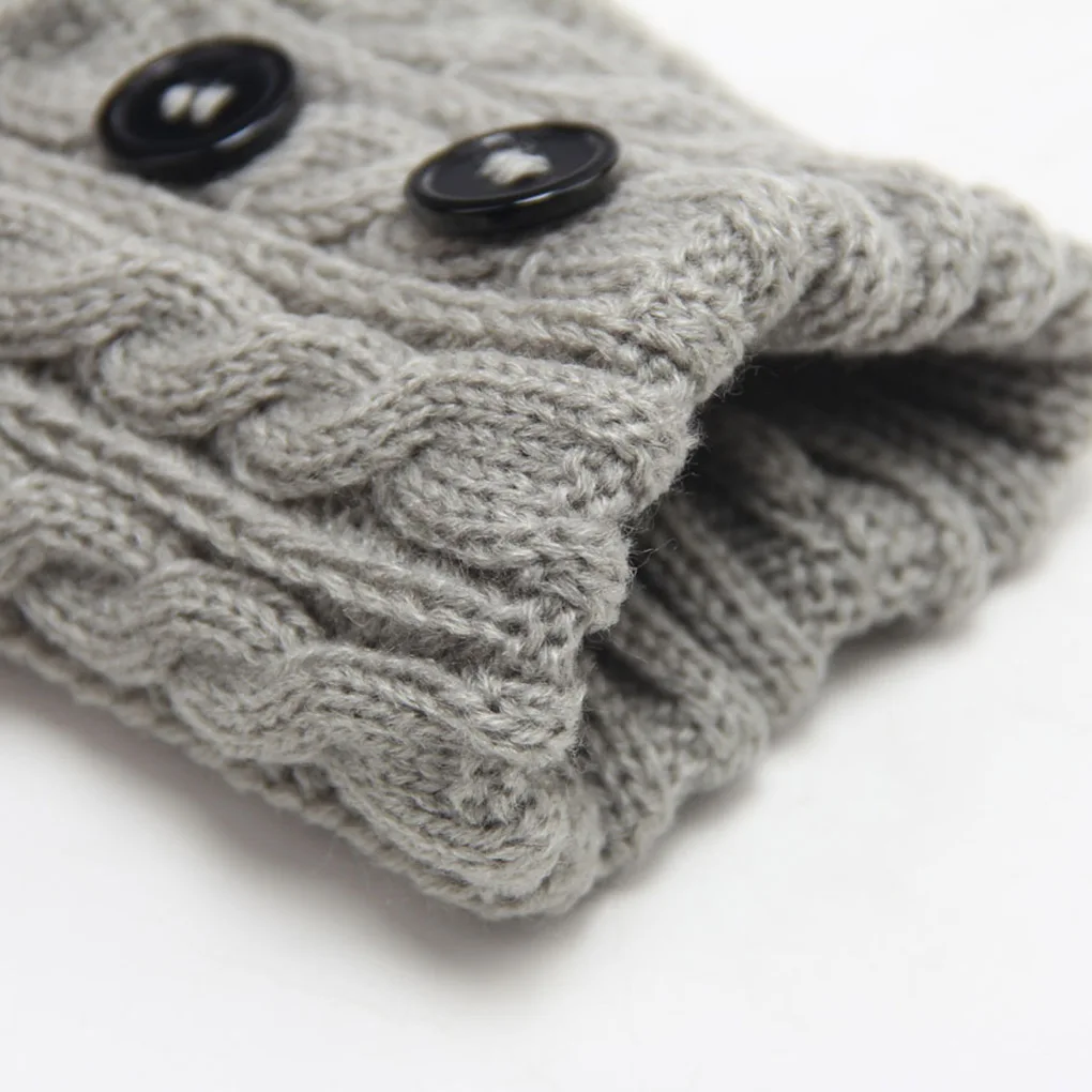 1 Pair Women Short Button Crochet Leg Warmers Winter Fall Knit Boot Cuffs Socks Boot Warmers Boot Toppers Gaiters