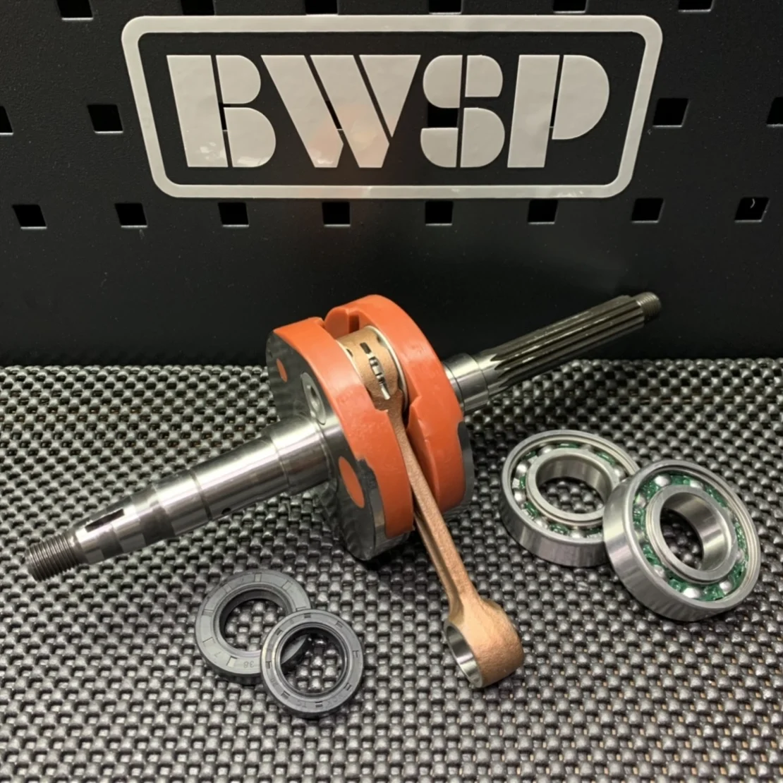 Коленчатый вал BWS100 52 мм + 4 2 подшипники с более длинным ходом 6205 масляные