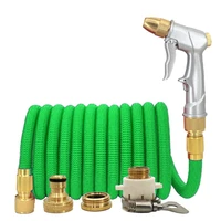 16ft 150ft garden hose expandable magic watering hose latex hose high pressure water gun hose for watering the vegetable garden