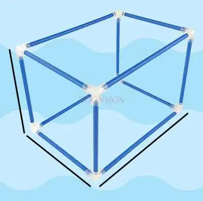 mathematics teaching aids Cube cuboid frame can be assembled and disassembled to assemble primary school | Канцтовары для офиса и