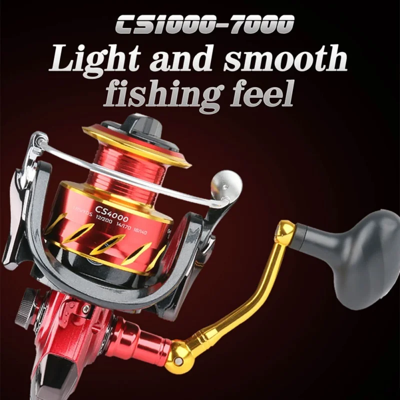 

New Spinning Fishing Reel 5+1BB Fishing Wheel Left/Right Handle Spincasting Trolling Fishing Reel 2021