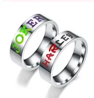 Горячая Распродажа, 6 мм, кольца на палец из нержавеющей стали, Джокер Харли, пара колец, простое модное кольцо для женщин и мужчин, вечерние ювелирные изделия, подарок