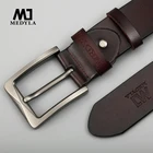Ремень MEDYLA из натуральной кожи мужской, классический винтажный пояс с пряжкой, SM07, ремень для джинсов