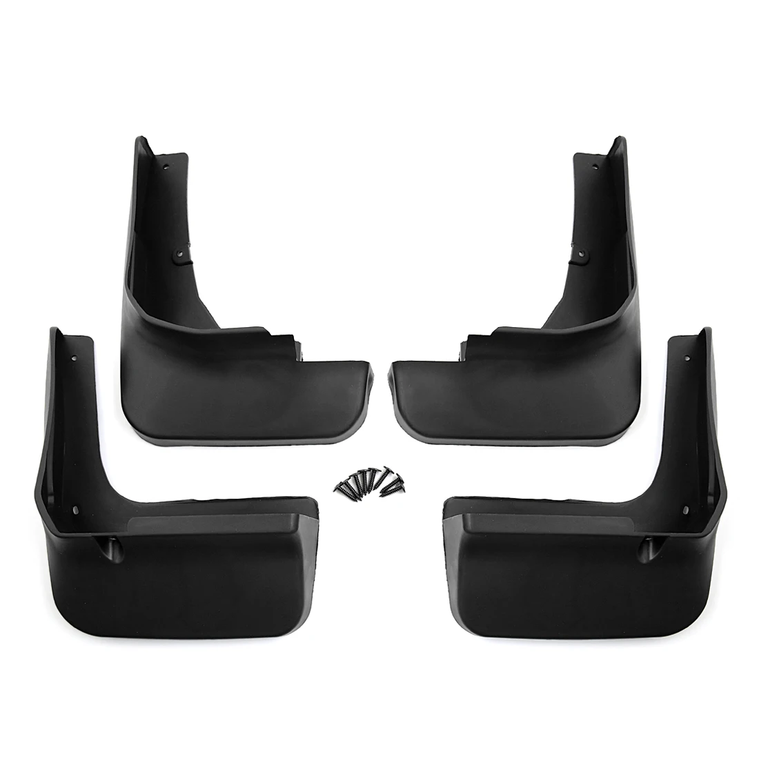 Черные пластиковые автомобильные передние и задние брызговики X AUTOHAUX 4 шт. набор