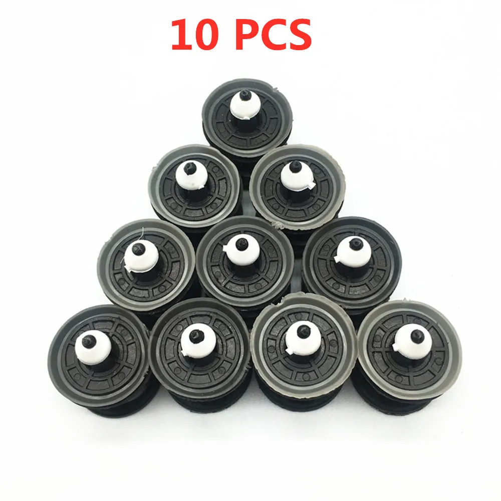 10 шт. зажимы отделки дверной панели автомобиля пластиковые заклепки карты для