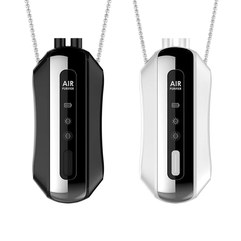 

Portable Mini Air Purifier, Household Car Hanging Neck Negative Ion Second-hand Smoke Dust Pollen Removal Air Cleaner