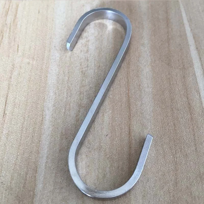 

2 Pcs Stainless Steel S Hooks Hanging Clothes Umbrella Kitchen Sundries Hanger HFD889