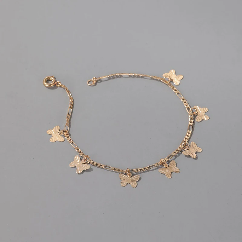 

Two Colors Alloy Butterfly Bracelet Elegant Feminine Jewelry for Daily Parties Suitable for Gifts Women Fashion Charm Bracelet