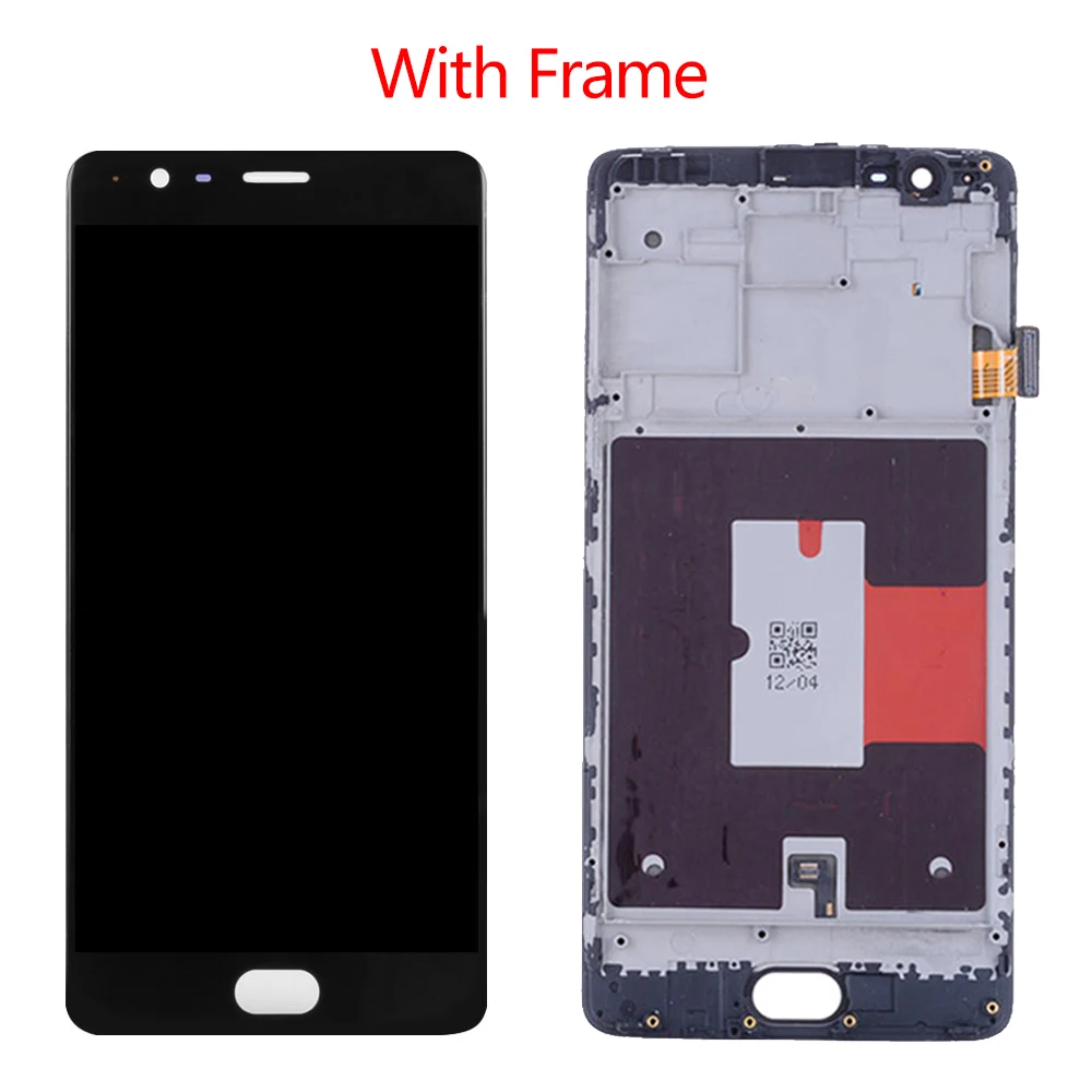 5.5'' AMOLED/OLED For Oneplus 3 3T LCD Display With Touch Screen Assembly One Plus A3000 A3010 A3003 Screen+Frame | Мобильные