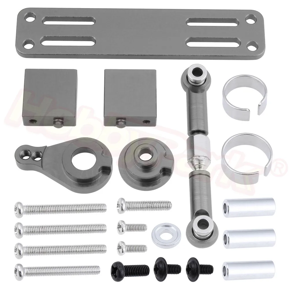 Aluminum Servo Mount Bracket Plate with Horn Upgrade Parts for WPL Ural 1/16 RC Military Truck Car C14 C24 B14 B24 B16 B36 | Игрушки и