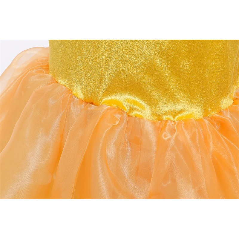 Beauty and The Beast Girls Dress Princess Bell dresses Ball Gown Cosplay Clothing Children Birthday Party Halloween Costumes |
