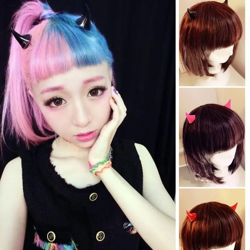 Горячая Распродажа 1 пара ужасов Готический маленький демонический гудок клипса