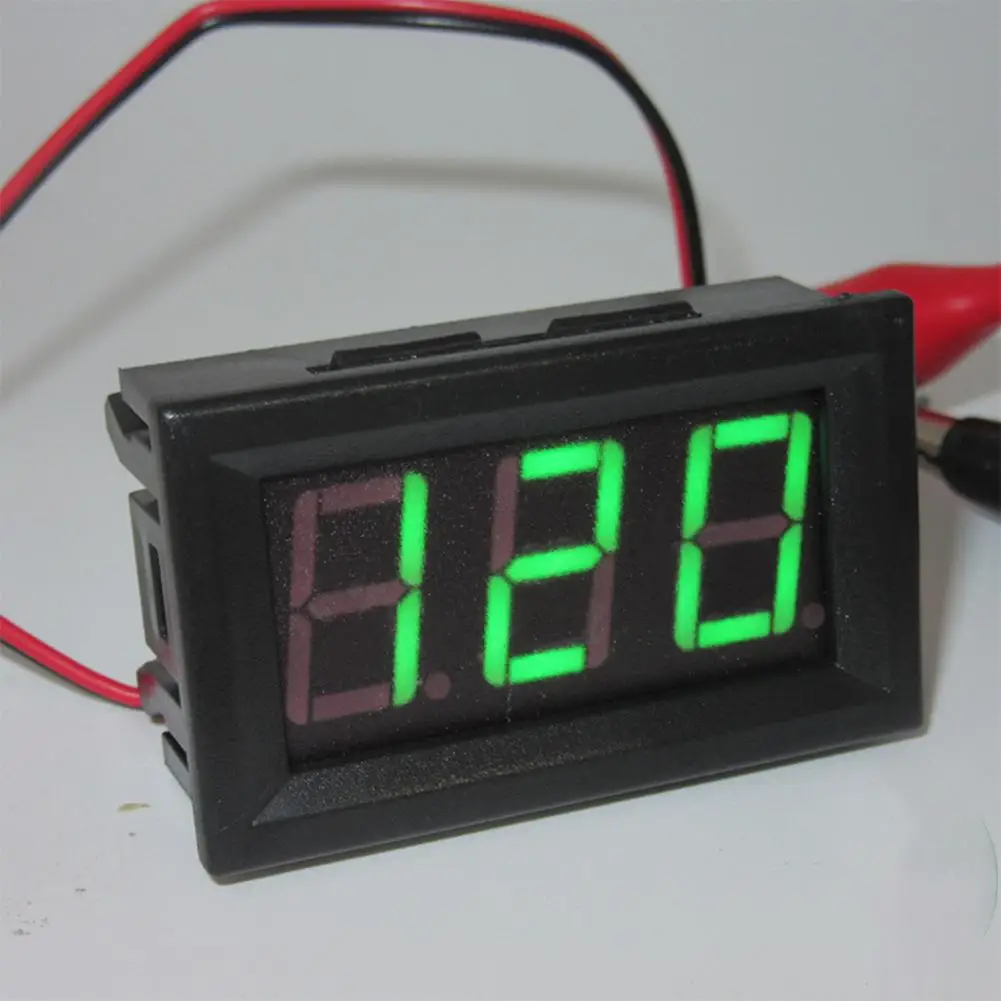 

AC 220V 2-wire Voltage Meter Head LED Digital Voltmeter with Reverse Polarity Protection
