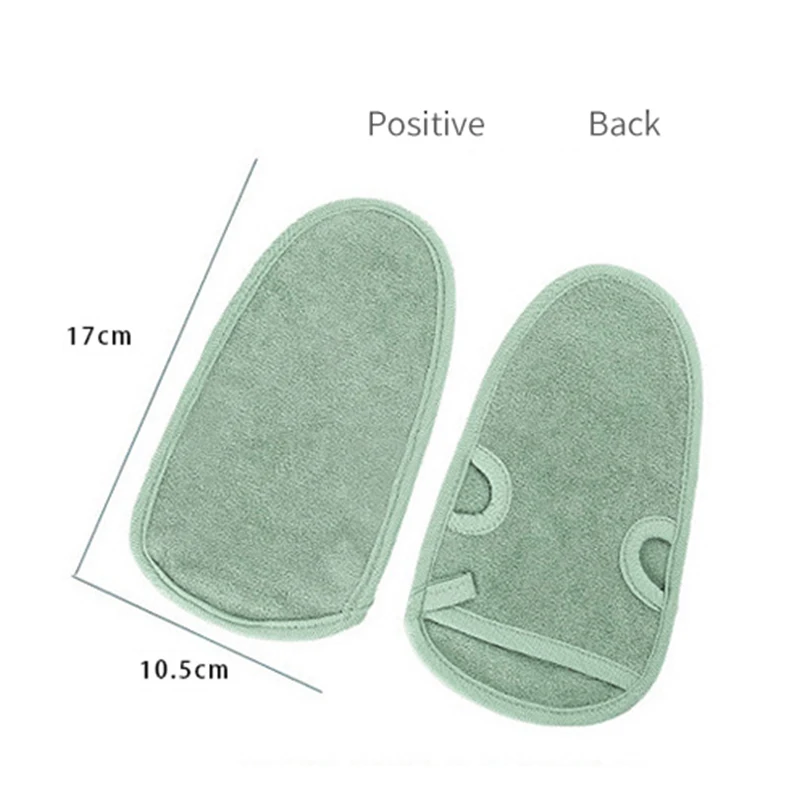 Двухсторонние рукавицы для ванной очищающий скраб тела перчатка душа Спа