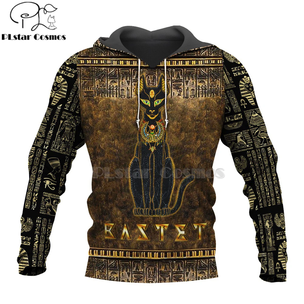 

Mysterious retro ancient Horus Egypt goddess Pharaoh totem 3d hoodies/Sweatshirt Winter autumn funny long sleeve streetwear-2