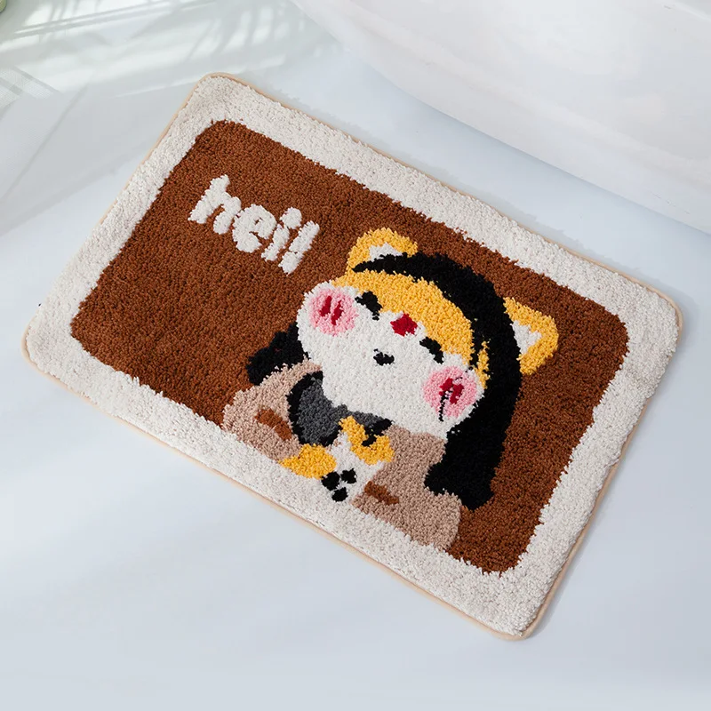 Мультяшные животные водовпитывающие Нескользящие коврики Придверные для дома