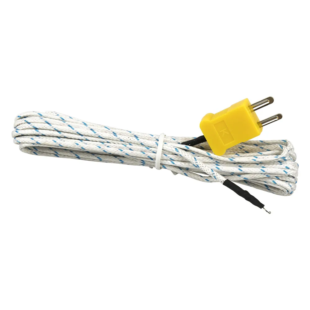 

TP-01 K type 5m cable wire head plug connection thermocouple temperature sensor for TM-902C TES-1310