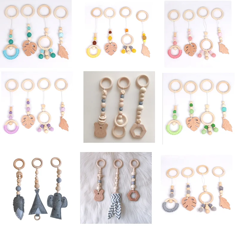 Детские погремушки для 0-12 месяцев Скандинавская детская игрушка-прорезыватель с