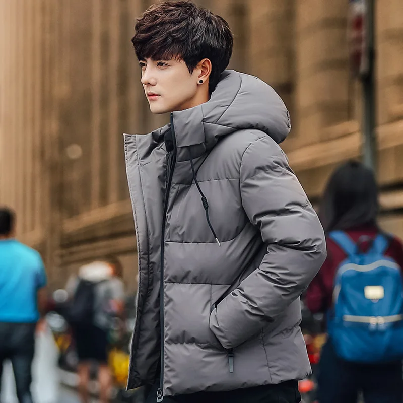 2021 Winter New Fashion Men's Hooded Thickened Cold and Warm Down Padded Jacket Down Jacket Winter Casual Plus Size Jacket