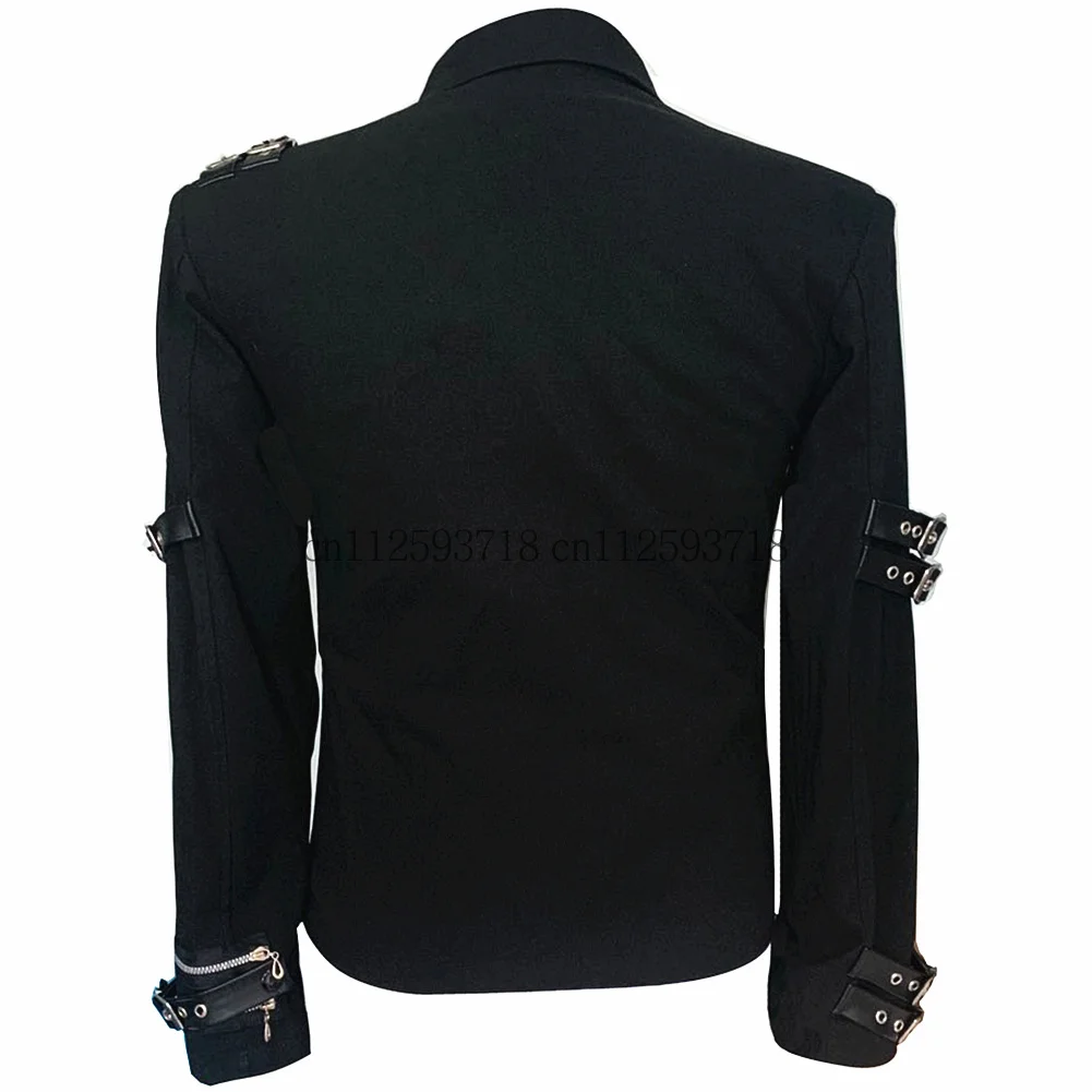 Michael Jackson MJ Жакет джинсовый Майкл плохой для концерта с заклепками в стиле панк