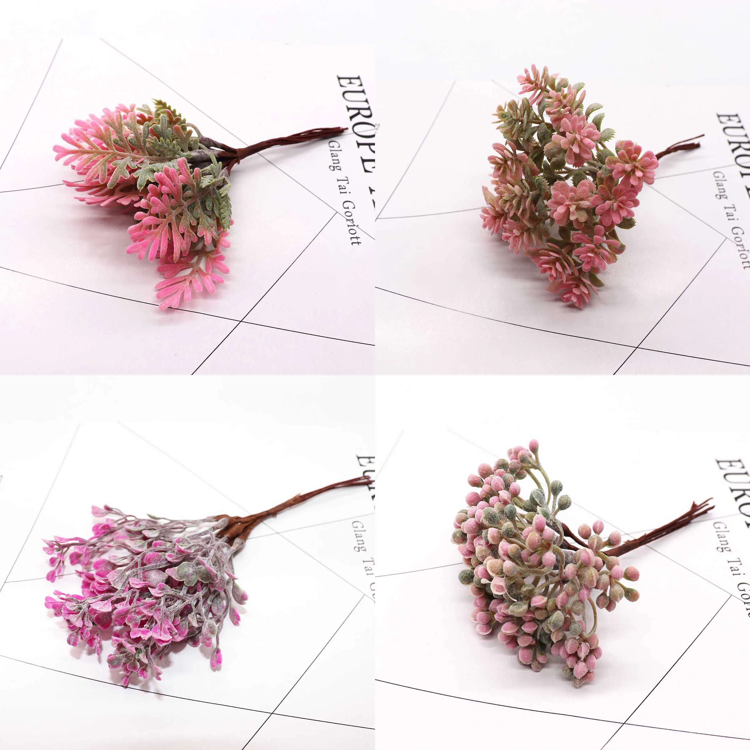 6 шт./набор цветов набор ягод вишни тортов Рождественская коробка для свадебных