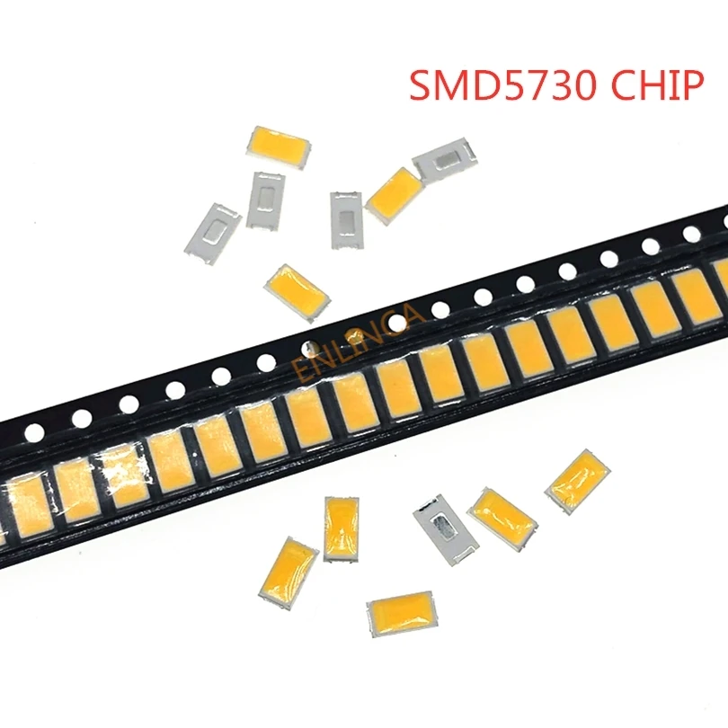 

100Pcs 100% Original SMD 5730 Chip LED Lamp 40-55 LM 0.5W LEDs Diode Light For LED Strip Spotlight Indoor Bulb
