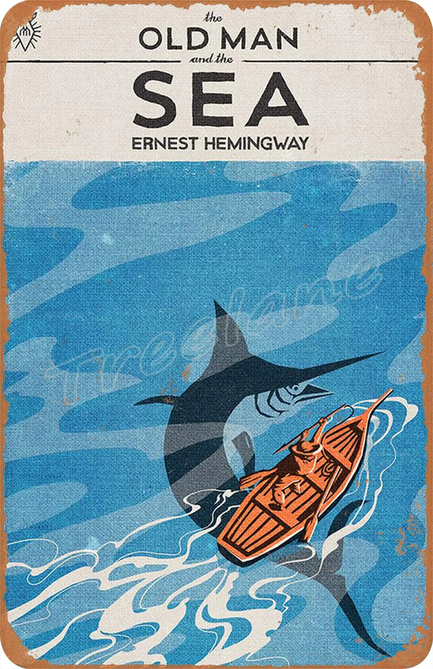 

Старики и море, металлический жестяной знак, Декор, популярный постер с железной живописью для бара, кафе, столовой, дома, клуба 20x30 см