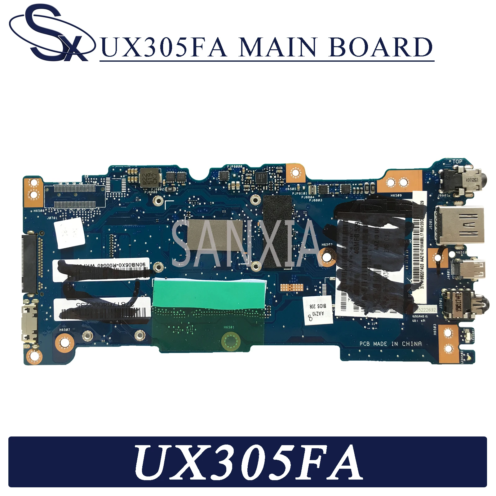 Материнская плата KEFU UX305FA для ноутбука ASUS ZenBook оригинальная материнская 8GB-RAM M-5Y10C
